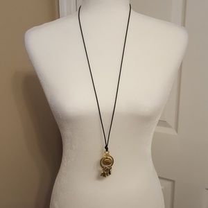 VINTAGE Gold & Silver Coin Pendant Necklace